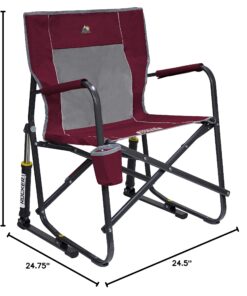 GCI Outdoor Freestyle Rocker Portable Rocking Chair & Outdoor Camping Chair Red 20 81ax7c85O7L