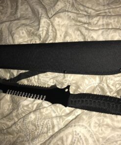 Snake Eye Tactical Fantasy Sword w/Nylon Sheath Machete Outdoors Camping 027 Silver Black 16 81axo sztYL