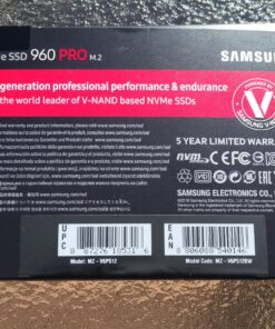 Samsung 960 PRO NVMe M.2 512GB SSD (MZ-V6P512BW) 512 GB 64 81ay62qy7xL