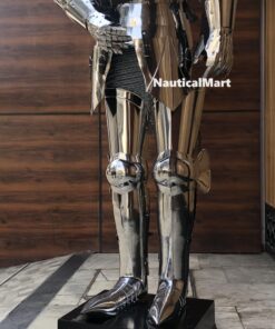 Medieval Gothic Wearable Suit of Armor Full Body Wearable Armor Costume Silver 15 81ayBEhhUJL