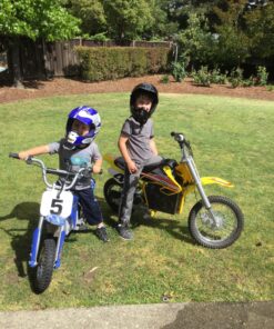 Razor MX650 Dirt Rocket Off-Road Motocross Bike – 36V Electric Ride-On, Up to 17 mph, Dual Suspension, Hand-Operated Dual Brakes, Twist Grip Throttle, Authentic Bike Geometry 45 81ayEmTrPaL