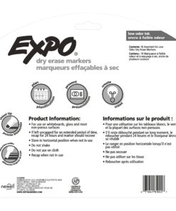 EXPO Low Odor Dry Erase Markers, Chisel Tip, Assorted Colors, 16 Pack 16 Count (Pack of 1) 46 81ayhBSp4L