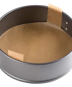 Juvale Unbleached Baking Parchment Paper Rounds with Easy Lift Tabs (9 in, 100 Sheets) 13 81b YpTcuuL