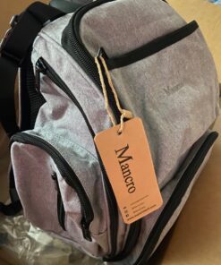 Mancro Diaper Bag Backpack, Large Multifunction Waterproof Travel Baby Changing Bag for Dad Mom with 4 Insulated Pockets and Stroller Straps, Maternity Baby Bag for Boys Girls, Grey Austere Grey 84 81b1ObYHMvL