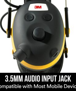 3M WorkTunes Hearing Protector with AM/FM Radio, NRR 24 dB,Black/Yellow 21 81b288I6SmL