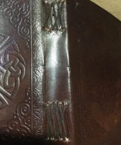 AzureGreen DOUBLE DRAGON Blank Page BOOK Handcrafted Leather Writing Unlined 5 x 7 JOURNAL (Brown) 39 81b2evMgJ0L