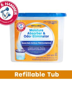 Arm & Hammer Fragrance Free Refillable Moisture Absorber and Odor Eliminator 14 oz. Tub 9 81b3KCS7kL