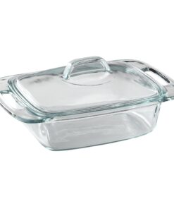Pyrex Easy Grab 2-Qt Glass Casserole Dish with Lid, Tempered Glass Baking Dish with Large Handles, Dishwashwer, Microwave, Freezer and Pre-Heated Oven Safe 2 QT 25 81b3wJK h7L