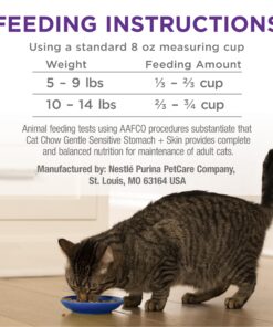 Purina Cat Chow Gentle Dry Cat Food, Sensitive Stomach + Skin - 13 lb. Bag 13.00 Pound (Pack of 1) 28 81b4U0a7GdL