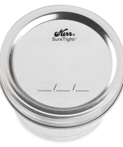 Kerr Wide Mouth Half-Pint Glass Mason Jars 8-Ounces with Lids and Bands 12-Count per Case (1-Case) 30 81b4yCd2ML