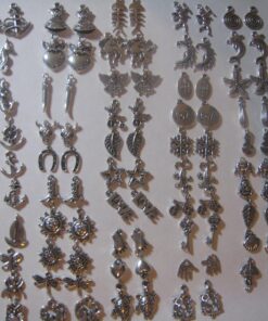 RUBYCA 160Pcs Assorted Mixed Silver Charms Pendants for Bracelets Jewelry Making Crafting Supplies, Tibetan Silver Color Charms, Just Like The Picture (Mix5) Mix 5 160 PCS 33 81b6Y4kIl4L