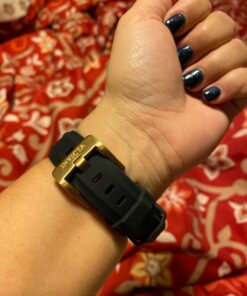 Invicta Women's 0489 Angel Collection Cubic Zirconia-Accented Watch With Black Silicone Band 50 81b8tF6vUwL