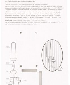 Alternative view of JW Clean Water Silo Bird Waterer TALL