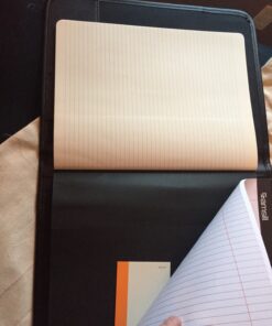 Samsill Professional Padfolio, Business Portfolio, Black, Includes 8.5 x 11 Writing Pad Full Size - 8.5x11 1 Pack 47 81bBh2kZKHL