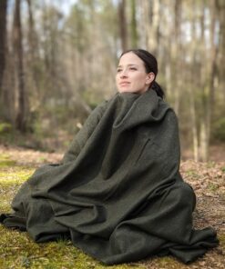 Olive Drab Green Warm Fire Retardant Blanket, 66" x 90" (80% Wool)-US Military Style 28 81bCsyNxuaS