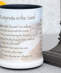 Elanze Designs Footprints in The Sand Ceramic Stoneware Electric Large Jar Candle Warmer 8 81bDi6NAChL