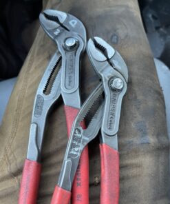 KNIPEX Tools - Cobra Water Pump Pliers (8701250), Red,10-Inch 10-Inch 37 81bEXBFU5OL