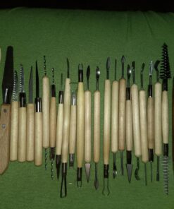 Blisstime Set of 30 Clay Sculpting Tools Wooden Handle Pottery Carving Tool Kit 19 81bEi6d4a8L