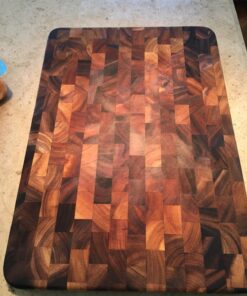 Ironwood Gourmet Large End Grain Prep Station Acacia Wood Cutting Board, 14 x 20-Inch, Brown 14" x 20" 37 81bGZPKDInL