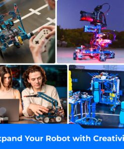 Makeblock mBot Ultimate 10 in 1 Robot Building Toys, Robotics Kit App Remote Control Robot Toys Compatible with Arduino C & Raspberry Pi, STEM Educational DIY Robot Arm Kit Gift for Teenagers & Adults Ultimate Robot 11 81bGiRzSZML