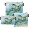 Artovida Artists Collective Reusable Lunch Baggies | Snack and Sandwich Bags with Zipper - Improved Dual Layer Design by Carly Mejeur (USA) Loggerhead Sea Turtle Carly Mejeur - Sea Turtle - Baggie 2 81bIYfBwcRS