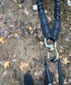 Pet Fit For Life 64" Premium Two Dog Leash: Premium Double Leash for Dogs, Provides Control and Comfort - Durable Foam Rubber Handle, Shock Absorbing Cord - Includes Bonus Collapsible Water Bowl Large 33 81bIiYkRvoL