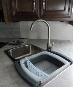 Progressive International Prepworks Collapsible Over-The-Sink Dish Drainer 27 81bIzellBEL