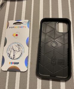 Bundle: OtterBox COMMUTER SERIES Case for IPhone 11 - (BLACK) + PopSockets PopGrip - (WHITE MARBLE) Black / White Marble Case & PopGrip 29 81bJgj4jlxL