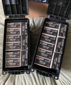 Sheffield 12629 Field Box, Ammo Storage Can and Water Resistant Ammo Can, Bullet Case Designed for Pistol, Rifle, or Shotgun Ammo Storage, Stackable and Lockable Ammo Box, Made in The USA, Black 69 81bLWNEuRL