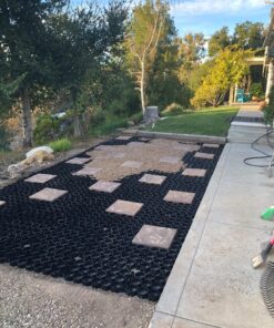 TRUEGRID | Deco Permeable Pavers | Designed as Driveway Pavers, Garden Pavers, Stepping Stone Support, for Walkways, Patios, Poolside, DIY | Outdoor Pavers | 1.8" Depth | Pack of 10 (40 Square Feet) 38 81bLdFfyagL