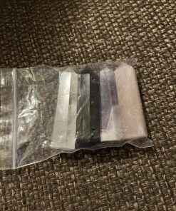 Healing Crystal Wands,2" Amethyst Crystal, Rose Quartz,Clear Quartz and Black Obsidian£¬6 Faceted Reiki Chakra Stones 4 pcs Pink,clear Quartz,black Obsidian,amethyst 2" Tall 53 81bLlXPdE8L