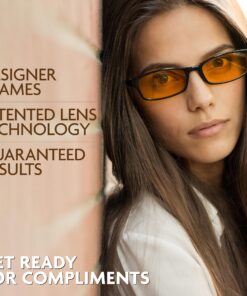 Prospek Blue Light Reading Glasses, for Women and Men, Anti Glare Clear Lens, High Optical Quality Lenses Black 0.0 Diopters 9 81bLnZtMI6L