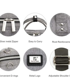 Diaper Bag Tote with Stroller Straps and Changing Pad Large Grey 16 81bLuNPZHEL