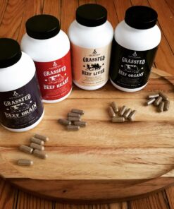 Ancestral Supplements Grass Fed Beef Brain Supplement with Beef Liver, Whole Food Brain Support Promotes Brain, Mood, and Memory Health, Brain and Liver Health Formula Capsules, Non-GMO, 180 Capsules 25 81bMONxt 4L