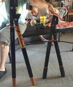 Fiskars 32" PowerGear Bypass Lopper and Tree Trimmer - Sharp Precision-Ground Steel Blade for Cutting up to 2" Diameter - Lawn and Garden Tools - Orange/Black Bypass Lopper 32" 38 81bN95C5fTL