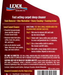 Lexol E301253000 Auto Interior Carpet Deep Cleaner, 16.9 oz 3 81bSIwdsWBL