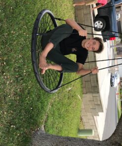 Sorbus Saucer Tree Swing- Kids Outdoor Disc Round Swing - 40" Heavy Duty 220lbs Seat- Easy Install Flying Saucer Web Circle Swing- Perfect for Gift,Playground, Birthday, Xmas, IndoorOutdoor Tire Swing Net Seat 40 Inch 44 81bSwUzdjEL