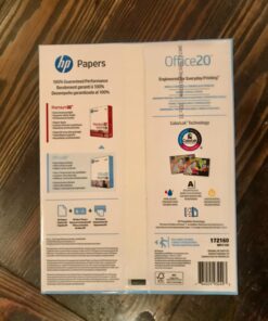 HP Printer Paper | 8.5 x 11 Paper | Office 20 lb | 1 Ream - 500 Sheets | 92 Bright | Made in USA - FSC Certified | 172160R 3 Hole (8.5 x 11) 1 Ream | 500 Sheets 43 81bTdYtE09L