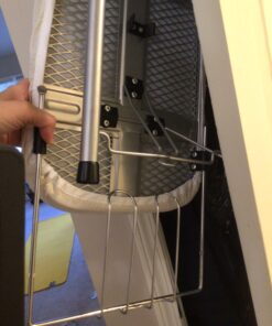 Household Essentials Tabletop Ironing Board, Compact Ironing Board with Iron Rest, Includes Door Hang, Perfect for Dorms and Small Spaces, 12 x 30", Silver 19 81bUgkwPZ6L