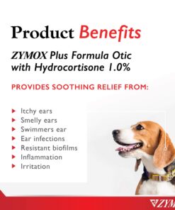 Alternative view of Zymox Advanced Formula Otic Plus Enzymatic Ear Solution for Dogs and Cats with 1% Hydrocortisone, 1.25oz