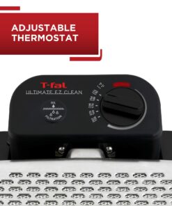 T-fal Ultimate EZ Clean Stainless Steel Deep Fryer with Basket 3.5 Liter Oil and 2.6 Pound Food Capacity 1700 Watts Oil Filtration, Temp Control, Digital Timer, Dishwasher Safe Parts Stainless Steel 39 81bWWIemKL