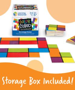 Learning Resources Color Cubed Strategy Game, Brain Boosting Matching 2-6 Players, 40 Pieces, Ages 5+ 9 81bWf3VbpL