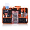 GANGZHIBAO 90pcs Electronics Repair Tool Kit Professional, Precision Screwdriver Set Magnetic for Fix Open Pry Cell Phone, Apple iPhone, Computer, PC, Laptop, Tablet, iPad, Mac book with Portable Bag 16 81bWycG1C5L
