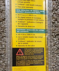 Fluke 1AC-A1-II VoltAlert Non-Contact Voltage Tester, Pocket-Sized, Voltage Detection Range 90 V to 1000 V AC, Audible Beeper, Silent Mode, Includes Batteries And 2 Year Warranty, CAT IV Rating 27 81baLlrgVkL