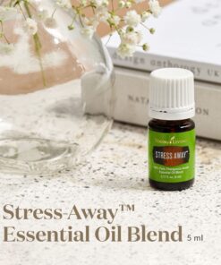 Young Living Stress Away Essential Oil Blend - Calming Scent of Lime, Cedarwood, Vanilla & Lavender - 5ml Bottle for Relaxation On-The-Go. Cedarwood,Vanilla,Lavender 0.17 Fl Oz (Pack of 1) 11 81bbaRY0jiL 1