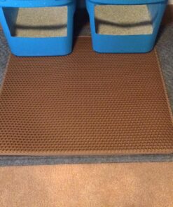iPrimioJUMBO SIZE Cat Litter Trapper - EZ Clean (Brown/Tan) - 32 inches by 30 inches / Super BIG. Exclusive Water Proof Layer and Puppy Pad Option. Patent Pending. 32x30 - Brown 39 81bcj9bfMtL