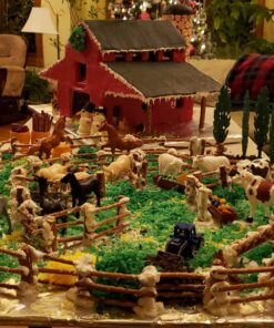 SCS Direct Farm Animal Toy Action Figure Set - 50 Pieces with 16 Different Barnyard Animals and Accessories - Includes Cows, Horses, Chickens, Pigs, Sheep & More - Great for School Projects & Dioramas 39 81bd6wjN4ML