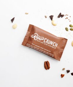 Alternative view of Raw Crunch Bar (Box of 12) - Organic Dark Chocolate - Gluten Free, Grain Free, Dairy Free, Low Carb, Low Sugar, Paleo, Plant Based Protein,150 Calorie Real Food Bar