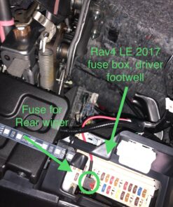 OPT7 Aura Interior Car Lights with Remote Control, Color Change, Music Sync Inside Ambient Lighting Kit, LED Lights for Car Truck Under Dash Accessories, Charger Adapter 12V, 4pc Single Row LED Strip RGB (Red, Green, Blue) 53 81bhBlHwXML