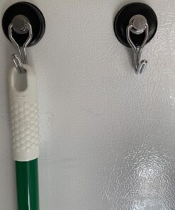 Master Magnetics 7580 Magnetic Hook Organizer Rotating Swing Hook 65 Pound Pull Force 1.47Diameter 0.54Thick Black 43 81bjtytZNL